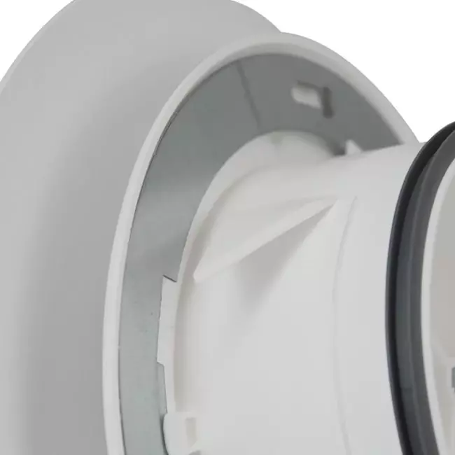 Bouche VMC Imaginair grande Ø 125 mm - ressorts + anneau de montage - blanc