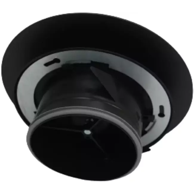Bouche VMC Imaginair grande Ø 125 mm - ressorts + anneau de montage - noir
