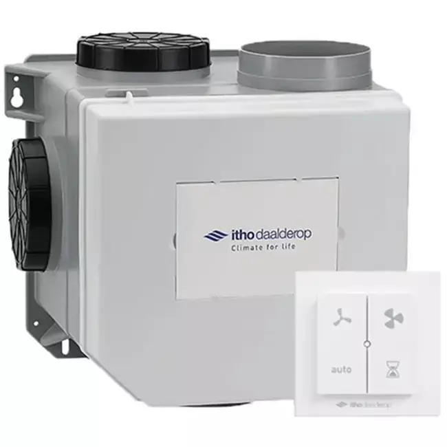 Itho Daalderop CVE-S ECO SE 325 m³/h + sonde d'humidité + RFT-N Auto control - euro plug