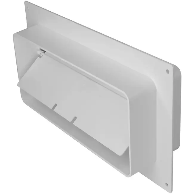Bride de raccordement rectangulaire en plastique avec clapet anti-retour 220x90mm (KFV29)
