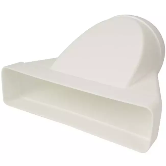 Réducteur rectangulaire en plastique Ø 125 mm - 220 x 55 mm - KSD25-125