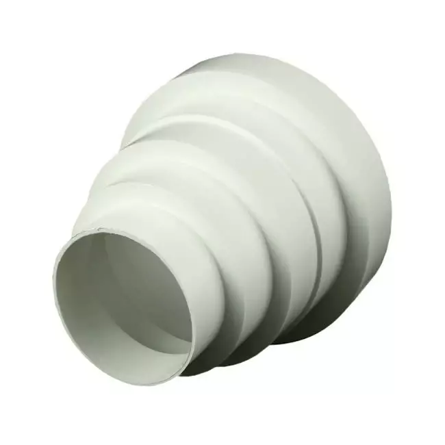Adaptateur de ventilation en plastique universel pour un diamètre de 80 à 150 mm VA80