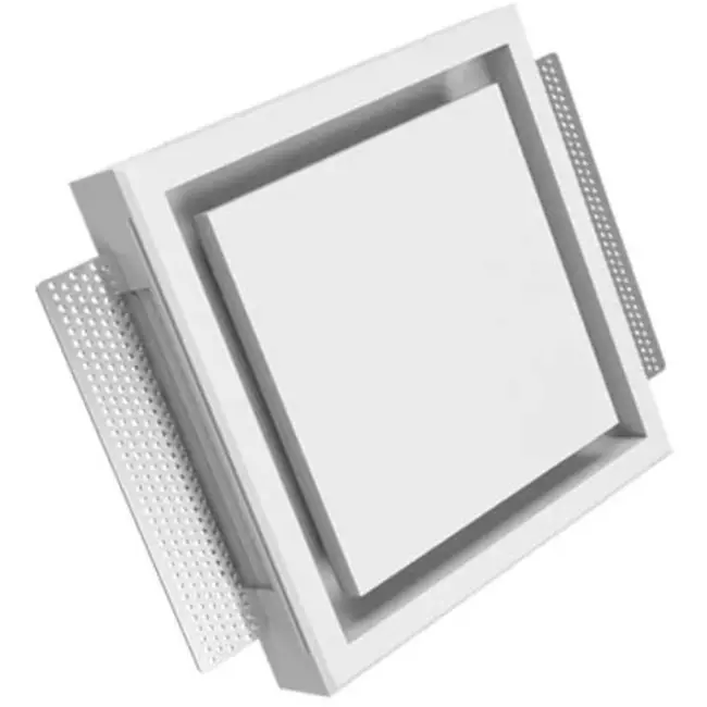 Ergovent bouche de ventilation sans cadre encastrable carrée 125 mm