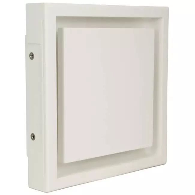Ergovent bouche de ventilation sans cadre encastrable carrée 125 mm