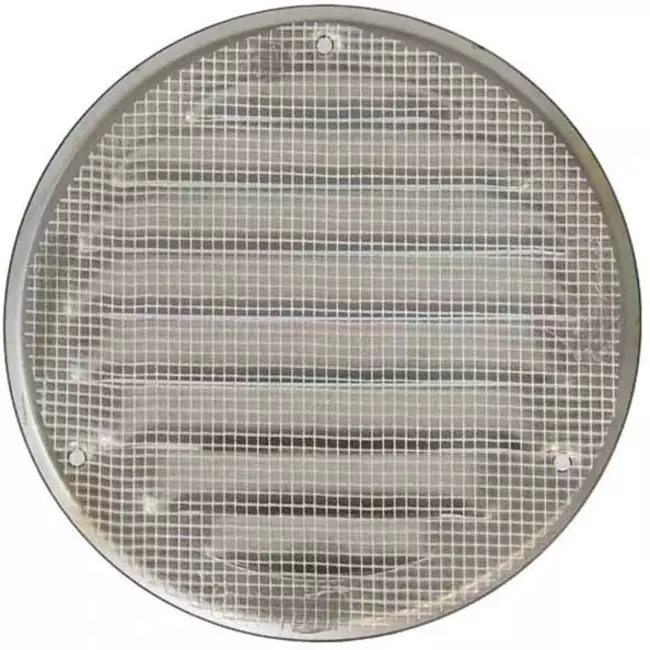 Grille de ventilation métal ronde Ø 125 mm acier inoxydable - MR125i