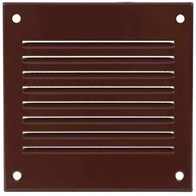 Grille métal 100 x 100 mm marron - MR1010B