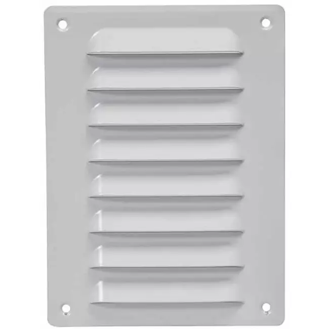 Grille à fente rectangulaire en métal 140 x 190 blanc - MR1419