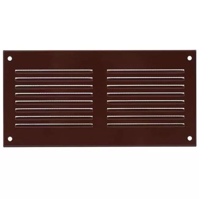 Grille métal 200 x 100 mm marron - MR2010B