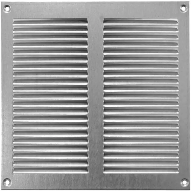 Grille métal 200 x 200 mm zinc - MR2020Zn