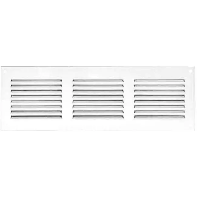 Grille à fente rectangulaire en métal 300 x 100 blanc - MR3010