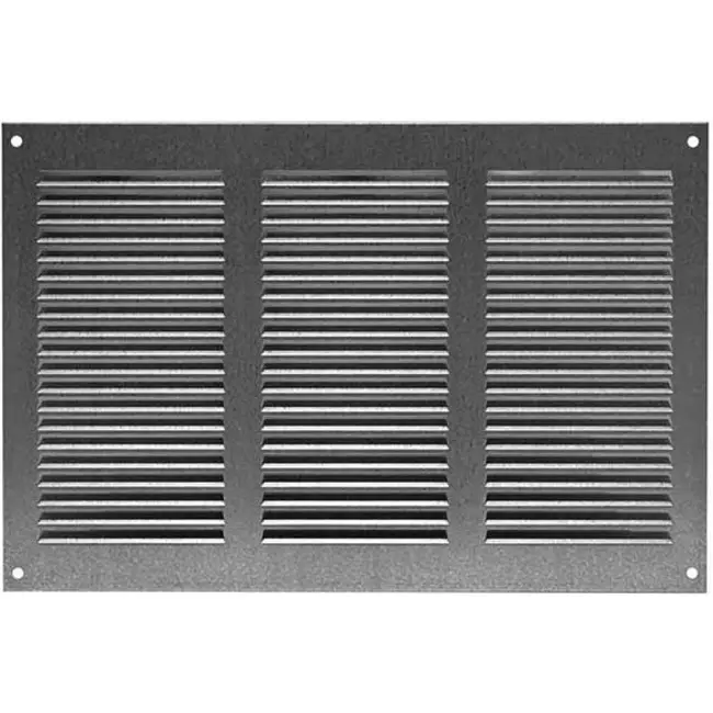 Grille métal 300 x 200 mm zinc - MR3020Zn