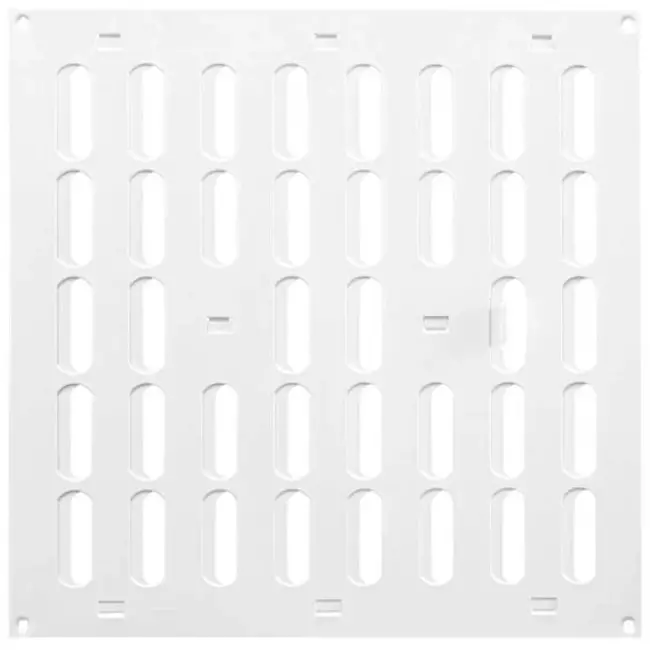 Grille métal réglable 300 x 300 mm blanc - MR3030R - RAL9016