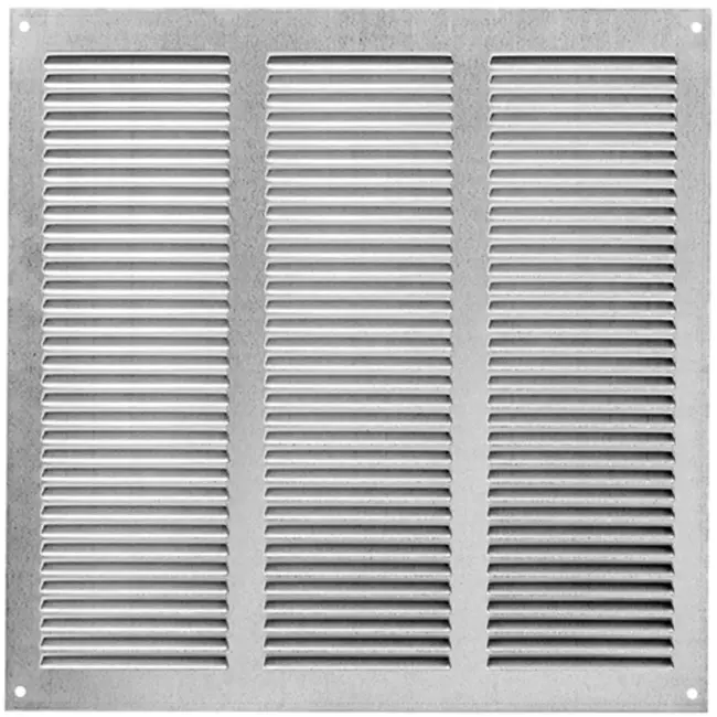 Grille métal 300 x 300 mm zinc - MR3030Zn