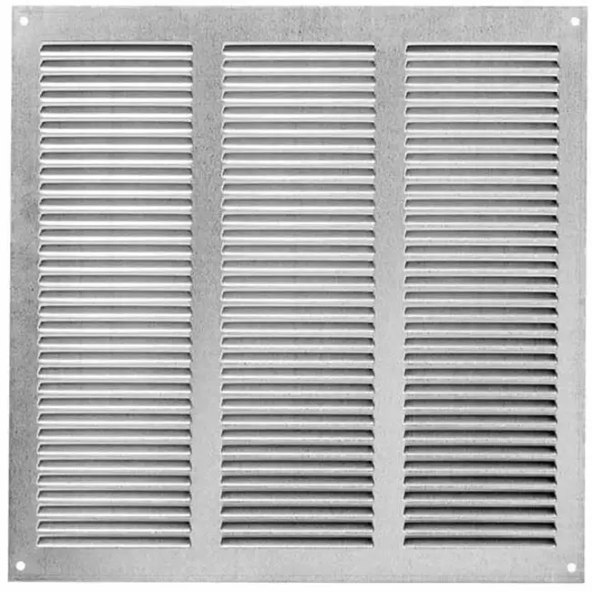 Grille métal 300 x 300 mm zinc - MR3030Zn