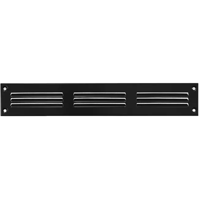 Grille métal 300 x 50 mm noir - MR305M - RAL9005