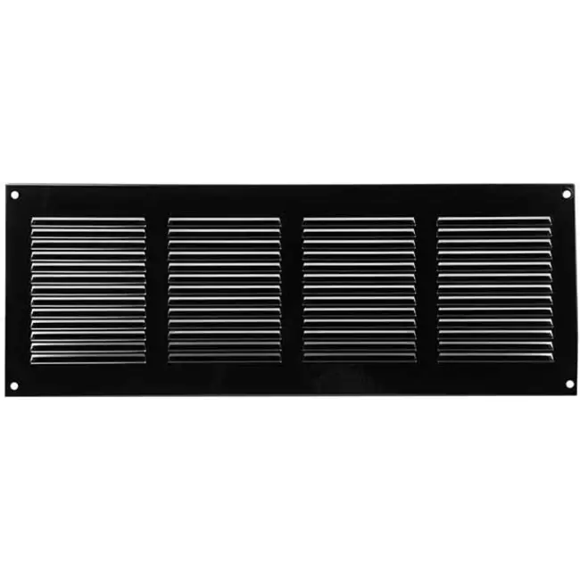 Grille métal 400 x 150 mm noir - MR4015M - RAL9005