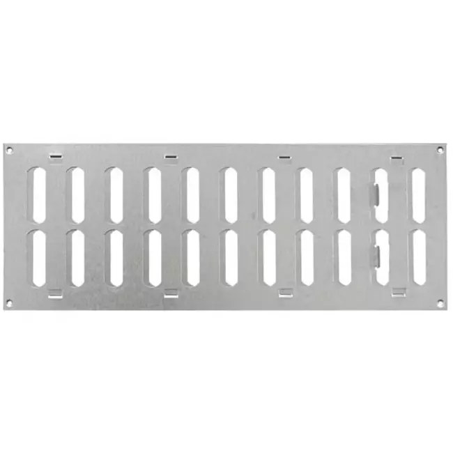 Grille métal réglable 400 x 150 mm galvanisée - MR4015RZn