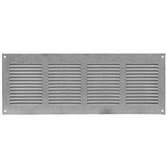 Grille à fente rectangulaire en métal 400 x 100 zinc - MR4010ZN