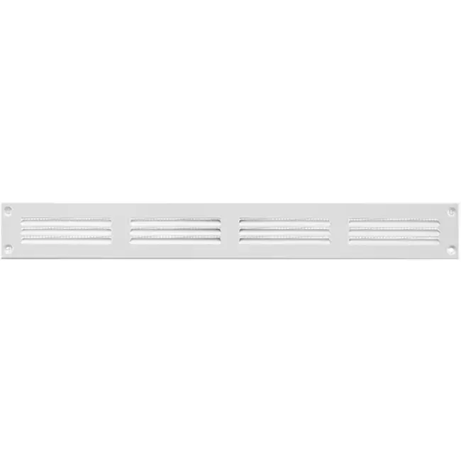Grille métal 400 x 50 mm blanc - MR405