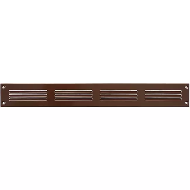 Grille métal 400 x 50 mm marron - MR405B