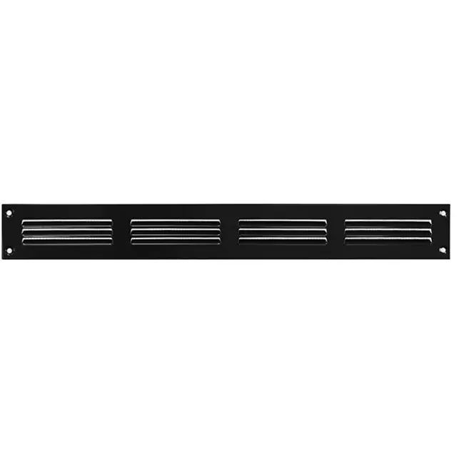 Grille métal 400 x 50 mm noir - MR405M - RAL9005