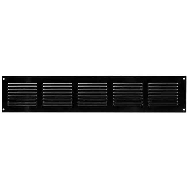 Grille métal 500 x 100 mm noir - MR5010M - RAL9005