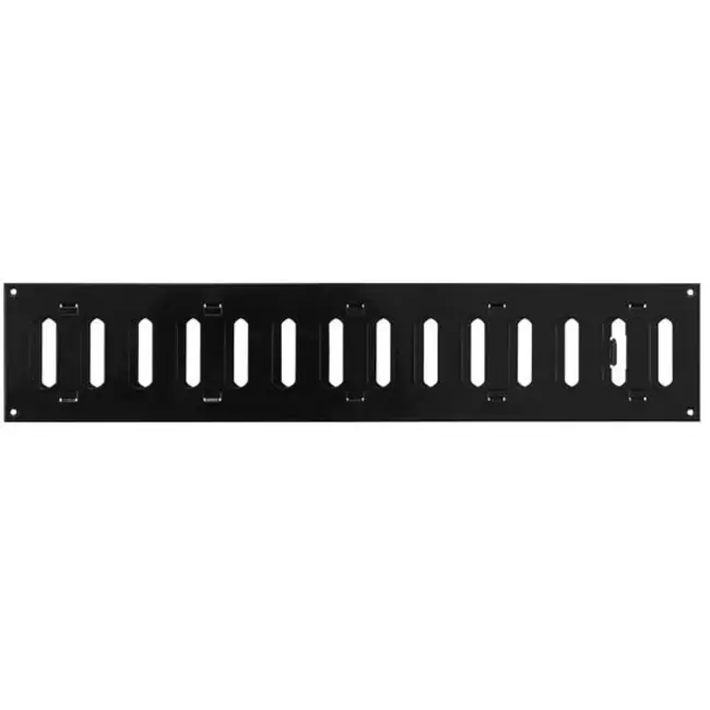 Grille métal réglable 500 x 100 mm noir - MR5010RM - RAL9005