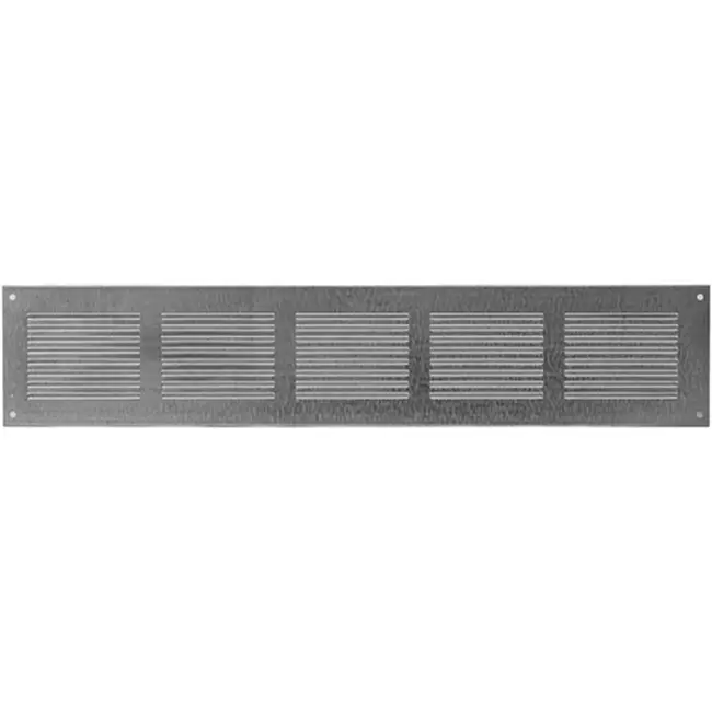 Grille à fente rectangulaire en métal 500 x 100 zinc - MR5010ZN