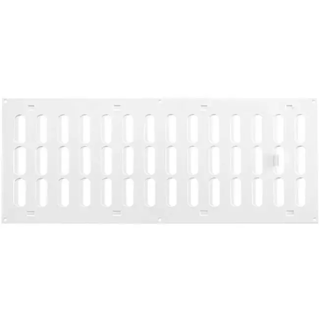 Grille métal réglable 500 x 200 mm blanc - MR5020R - RAL9016