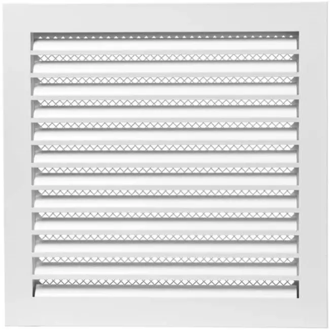 Grille métal industriel 300 x 300 mm blanc - MRF3030