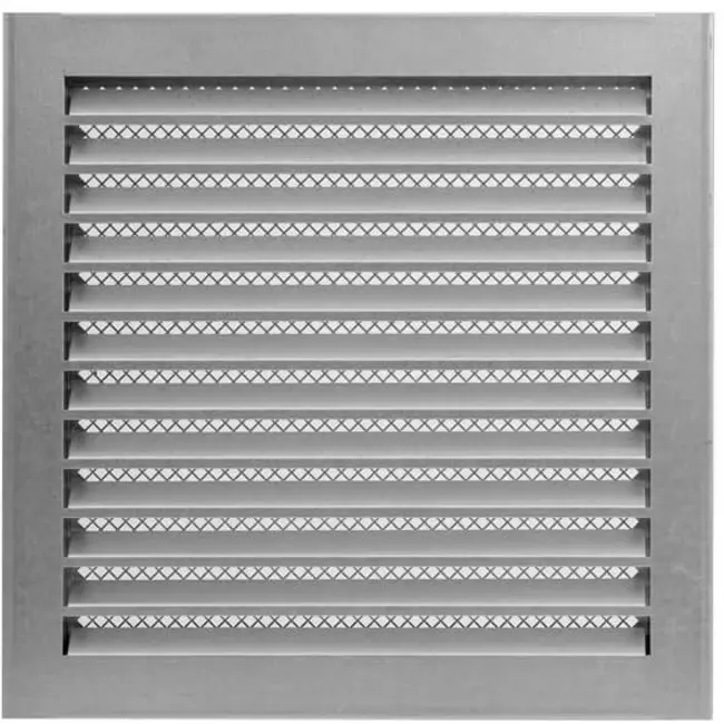 Grille métal 300 x 300 mm zinc - MRF3030Zn