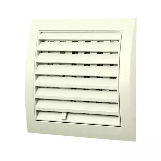 Grille murale réglable 150 x 150 diamètre : 100 blanc - ND10R