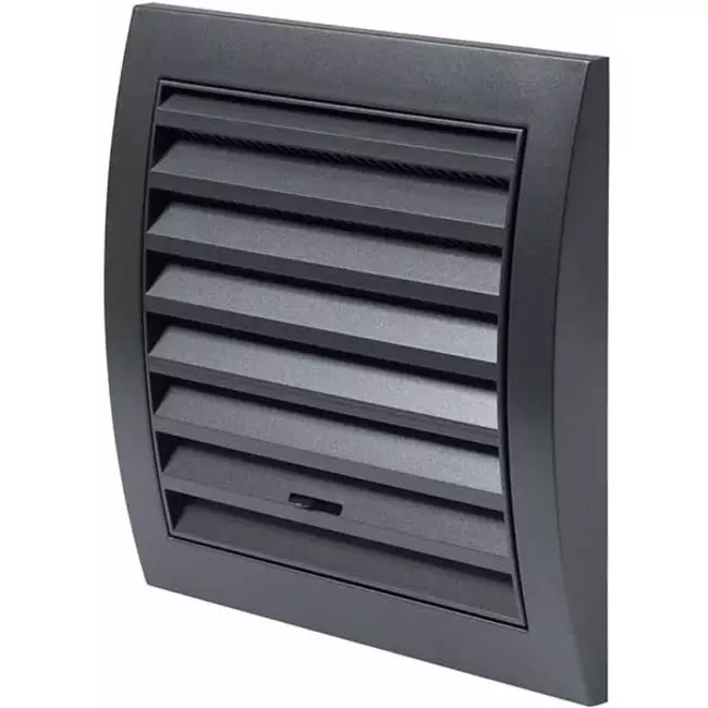 Grille murale réglable 150 x 150 mm anthracite - N10RA