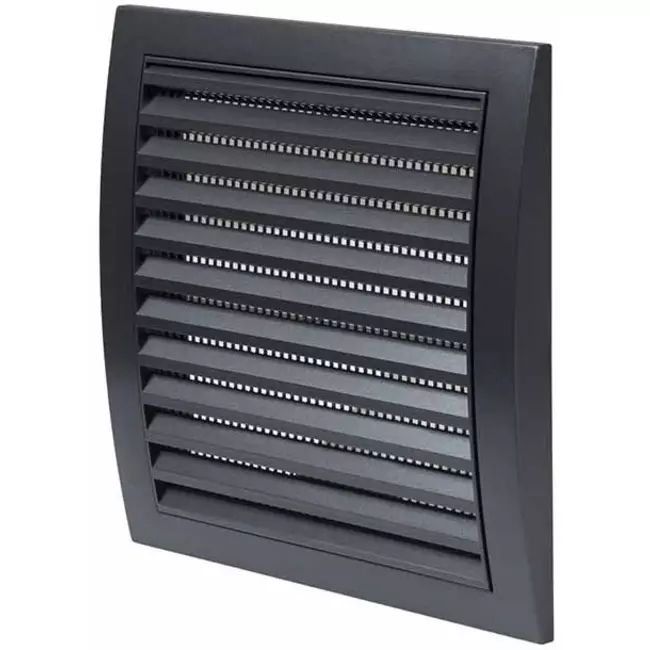 Grille murale 190 x 190 mm anthracite - N12A