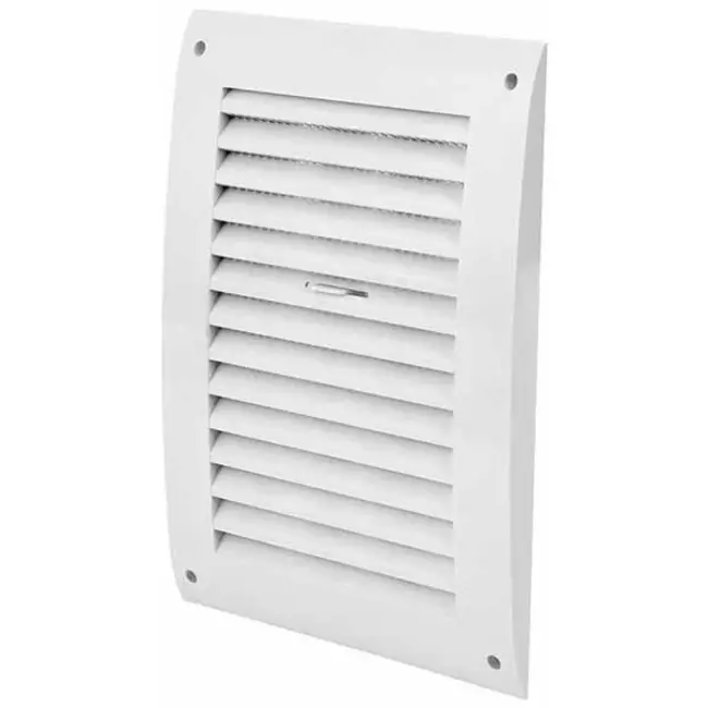 Grille murale r&ampglable 250x170 mm blanc - N25R