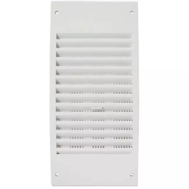 Grille murale réglable 300x140 mm blanc - N30R