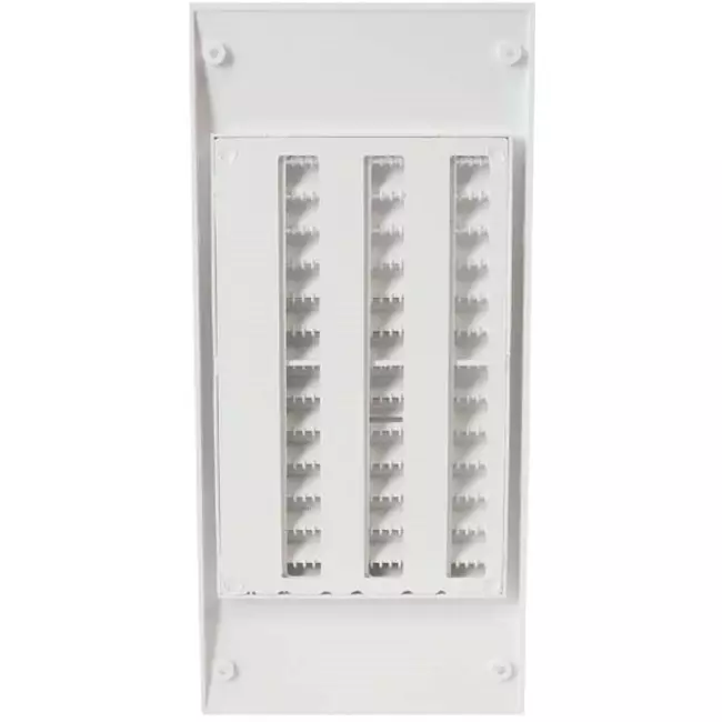 Grille murale réglable 300x140 mm blanc - N30R