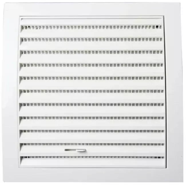 Grille murale réglable 190 x 190 blanc - N12R