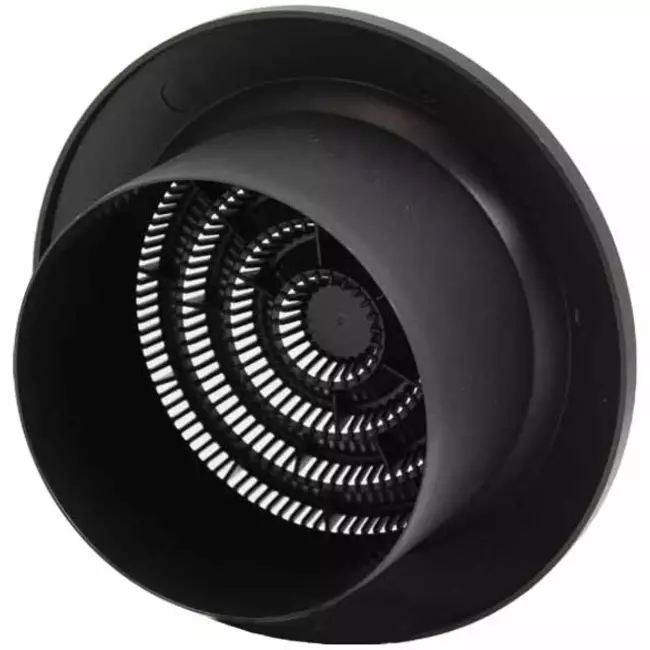 Grille de ventilation ronde grille Ø 100 mm anthracite - NGA100A