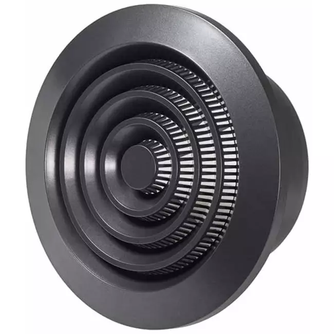 Grille de ventilation ronde grille Ø 100 mm anthracite - NGA100A