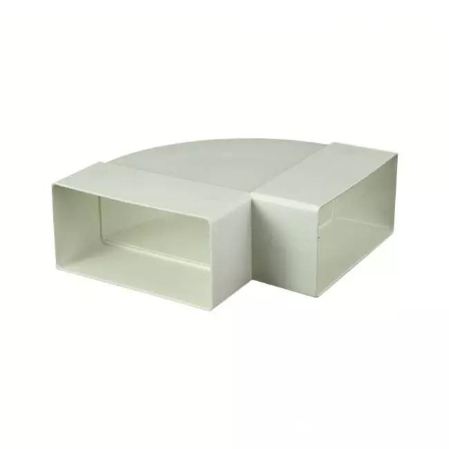 Coude horizontal rectangulaire en plastique à 90° 110 x 55 - KLH