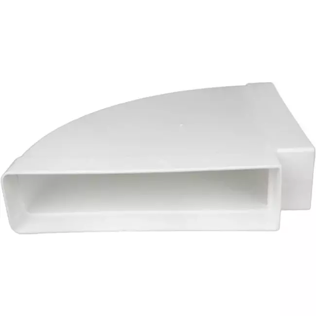Coude horizontal rectangulaire en plastique à 90° 220x90mm - KLH29-90