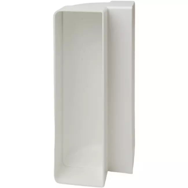 Coude vertical rectangulaire en plastique à 90° 220x90mm - KLV29-90