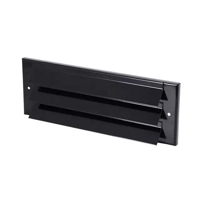 Grille murale extérieure montée en saillie 300mm x 100mm NOIR