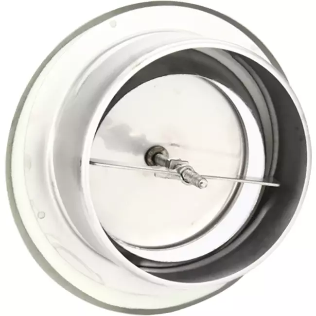 Bouche d'extraction en acier inoxydable Ø 100 mm avec douille de fixation - DVS100Y/1