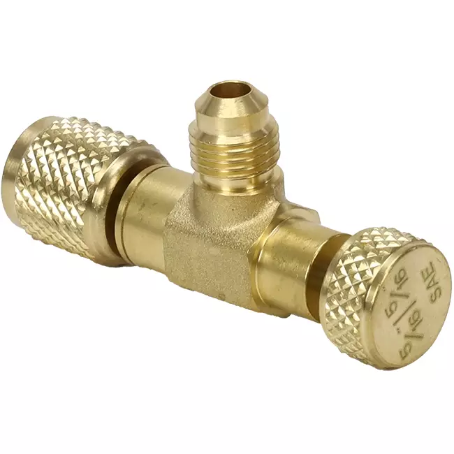 Valve de mesure avec joint schrader 5/16*5/16 (avec valve)