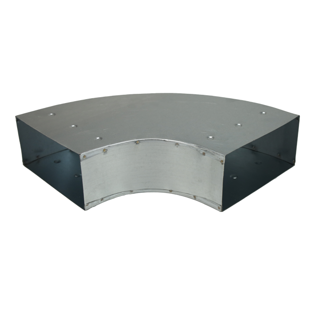 Coude à 90 degrés 220x80 mm horizontal pour gaine
