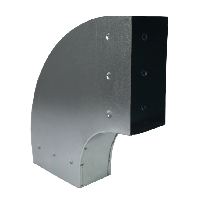Coude à 90 degrés 220x80 mm horizontal pour gaine