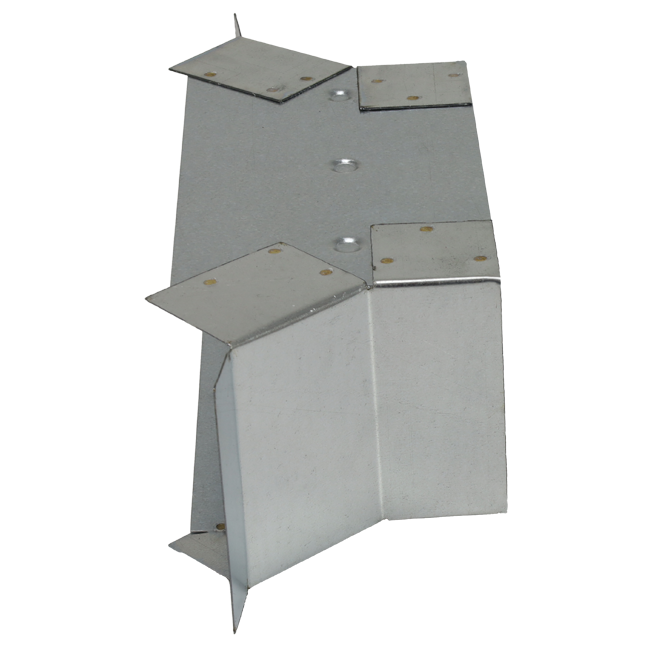 Raccordement latéral 220x80 mm pour tuyau d'évacuation des fumées