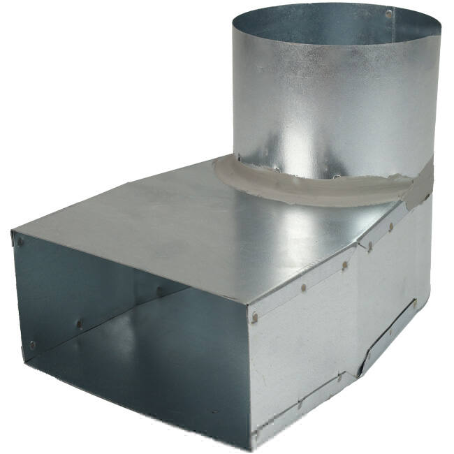 Angle d'ardoise 220x80 mm au diamètre 125 mm pour gaine